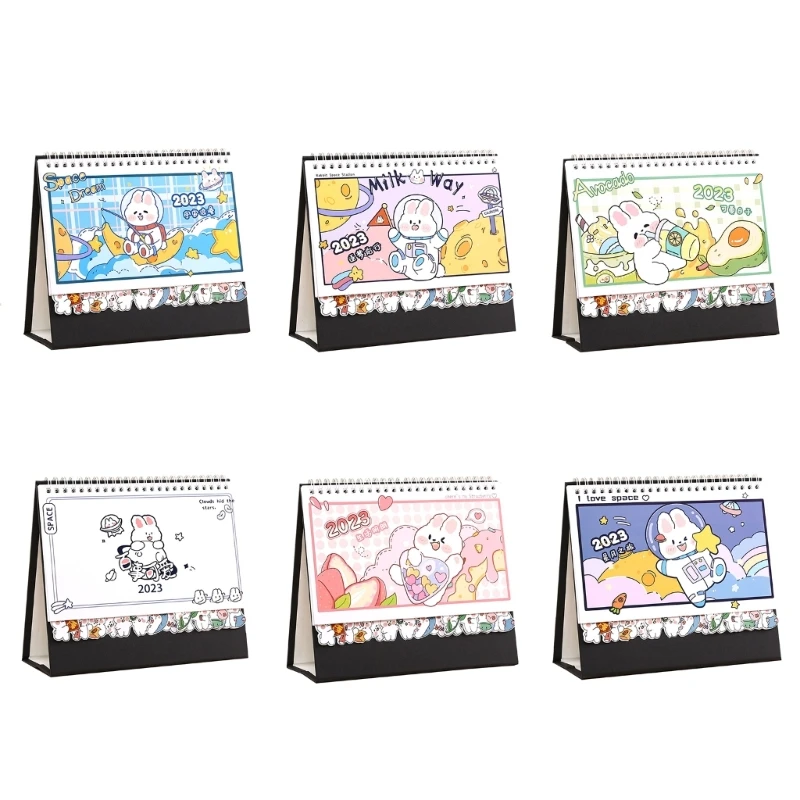 

L43D 2023 Calendar for Creative Desktop Decoration Calendar Portable Small Desk Calen