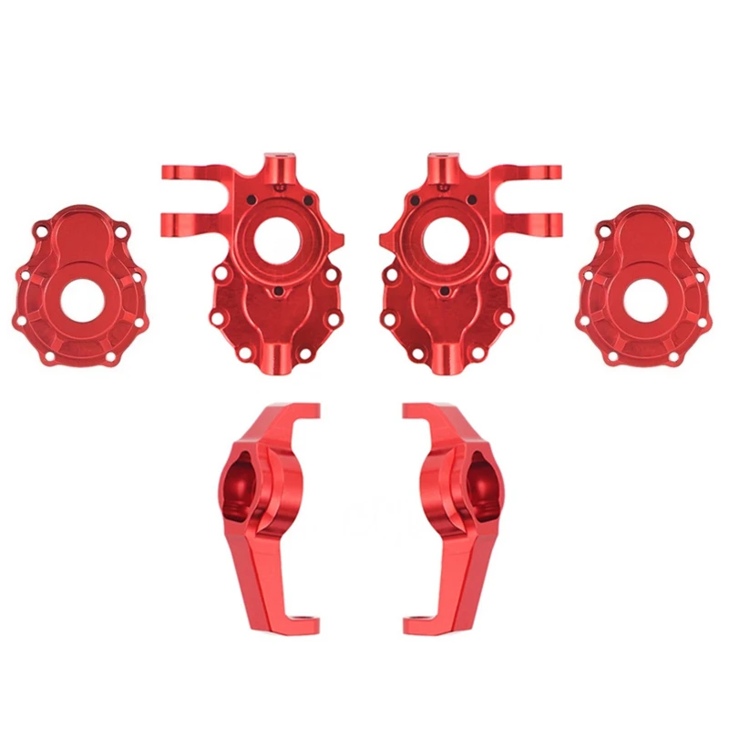 

FBIL-Metal Steering Knuckle C Hub Carrier Portal Cover Set For TRAXXAS TRX4 1/10 RC Crawler Car Upgrade Parts