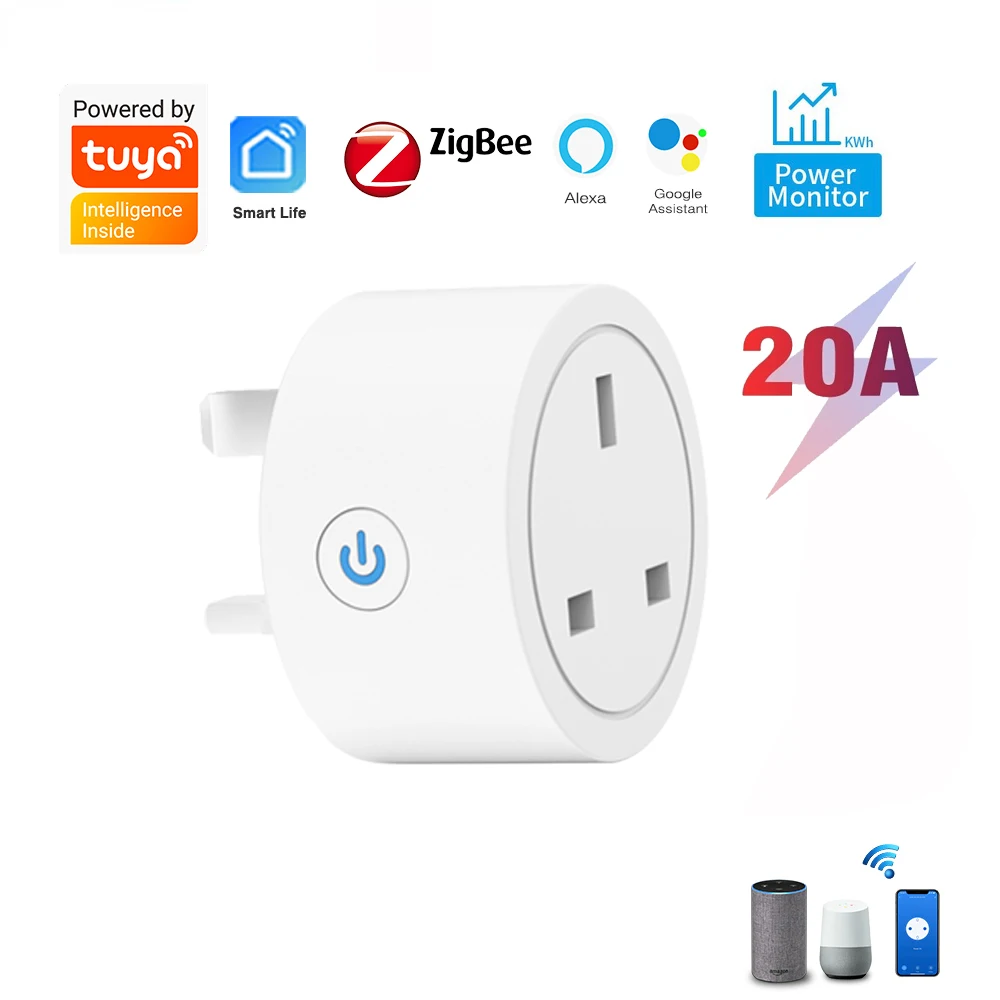 

LVGESS Умная розетка Zigbee 20A UK