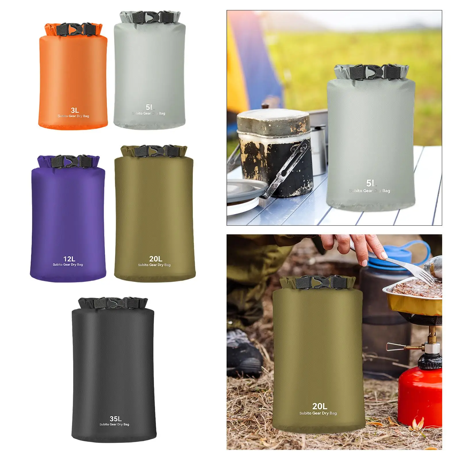 

Водонепроницаемая легкая сумка для рафтинга, уличные водонепроницаемые мешки для хранения, многофункциональные для плавания, каякинга, пляжа, кемпинга