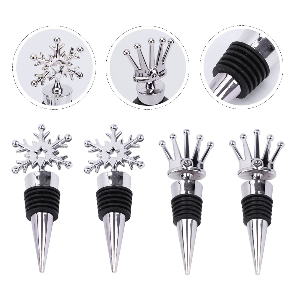 

4pcs Creative Bottle Plugs Multipurpose Bottle Stoppers )