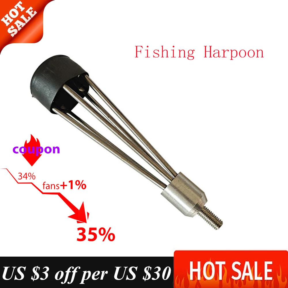 

Гарпун для рыбалки, 5 Зубцов, гарпун, вилка, гарпун, наконечник с зазубринами, копье для дайвинга, острые бороды