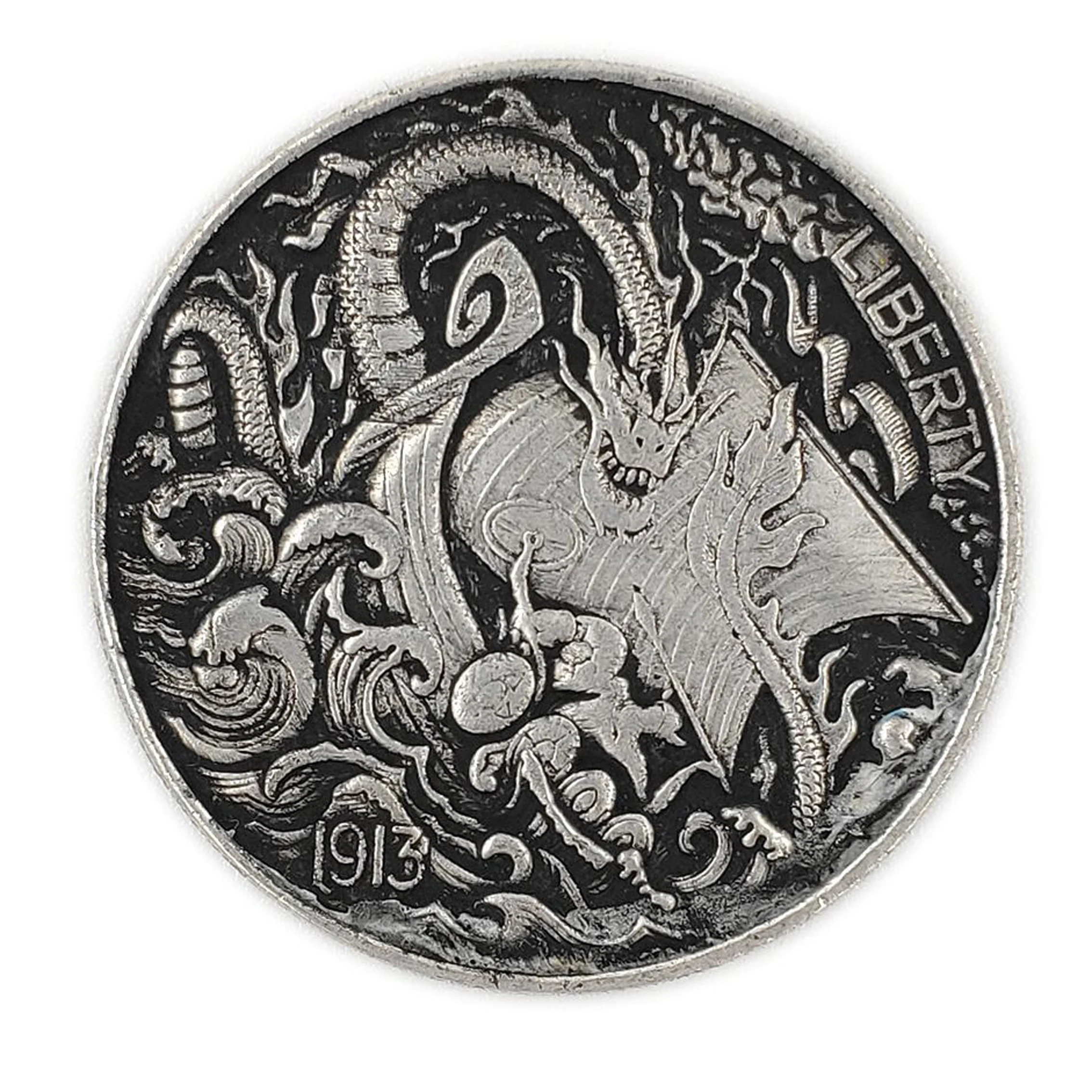 

38mm Fine Coin Wishing Coin Magic Prop Lucky Coin Birthday Gift Home Decoration Chinese Dragon Pattern Collectibles