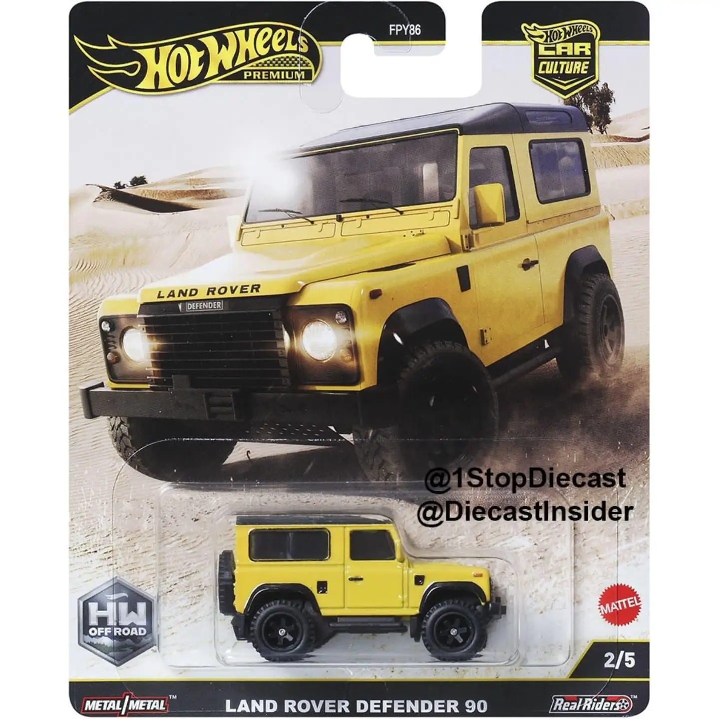 Модель автомобиля Hot Wheels Car Culture Series Off Road Set 1/64 Toyota Pickup Land Rover Sabaru Ford