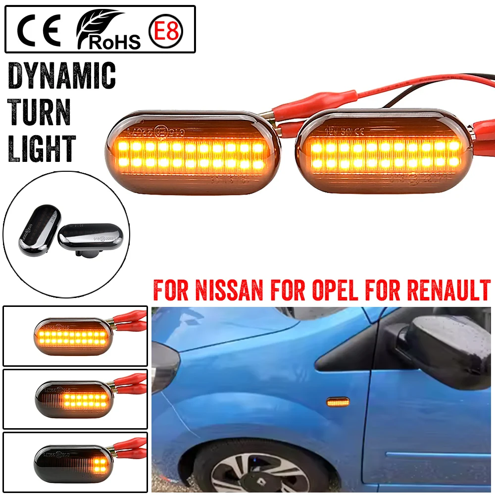 

Для Renault Megane 1 Clio1 2 KANGOO ESPACE Dacia Duster Dokker Lodgy Smart Fortwo 453 светодиодные динамические указатели поворота боковой габаритный фонарь