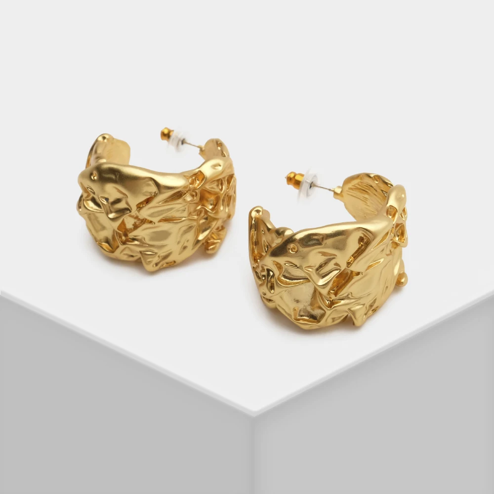 

Несимметричные серьги risбода со складками