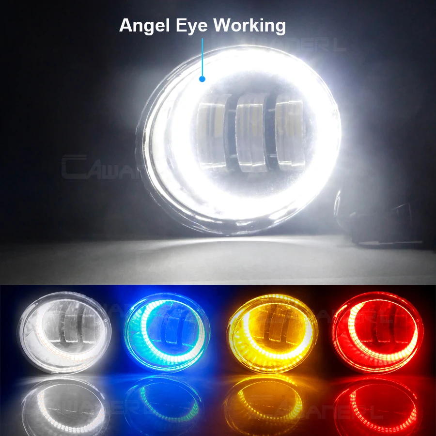 2 х 30 Вт светодиодные противотуманные фары в сборе Angel Eye DRL H11 Автомобильные