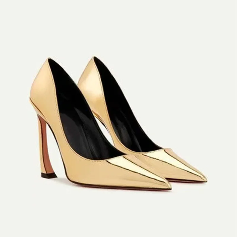 Arden Furtado/летние металлические кожаные туфли-лодочки для поездок на работу