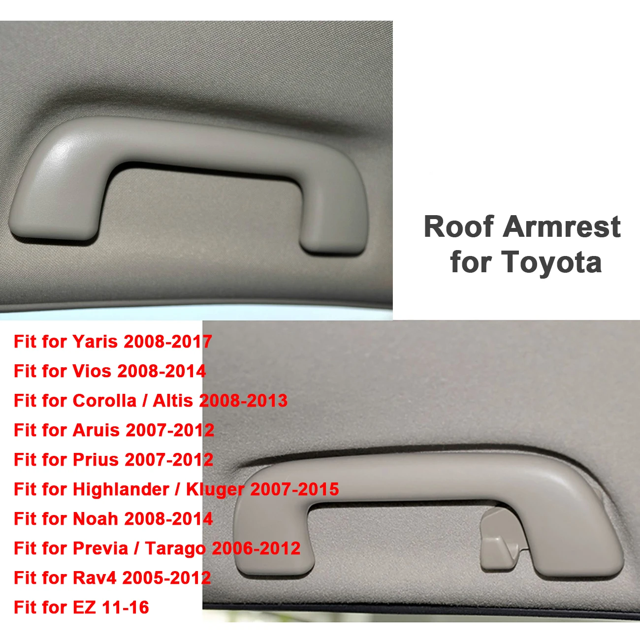 Car Inner Roof Armrest Safety Handle Ceiling Armrest Handle Hand Pull for Toyota Yaris Vios Corolla Noah Prius EZ RAV4
