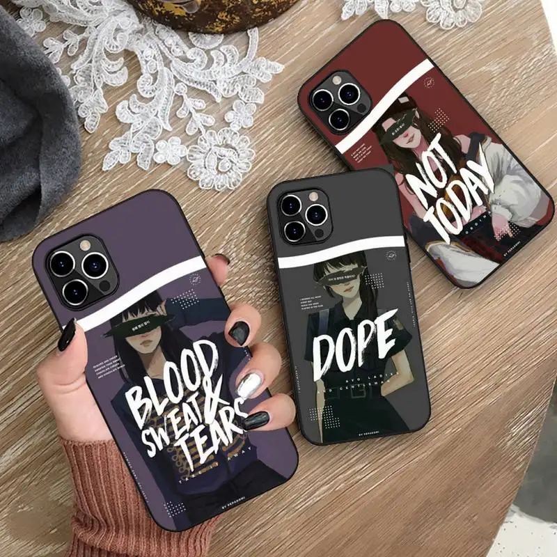 Силиконовый мягкий чехол Pepakomi Bts Perfect Girl art Для iphone 13 12 11 Pro Mini XS MAX 8 7 Plus X SE 2020 XR |