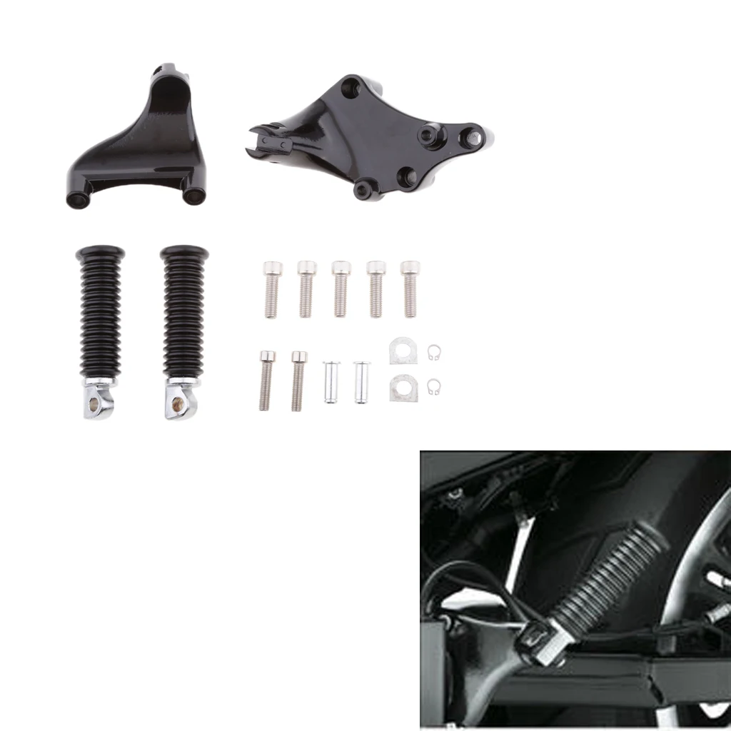 

Задний пассажирский ножной педаль для 883 1200 XL 2014-2016-черный