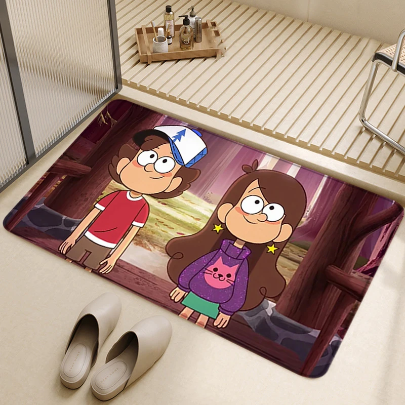 Противоскользящий Напольный Коврик G-Gravity Falls Для Входа В Гостиную Кухню -
