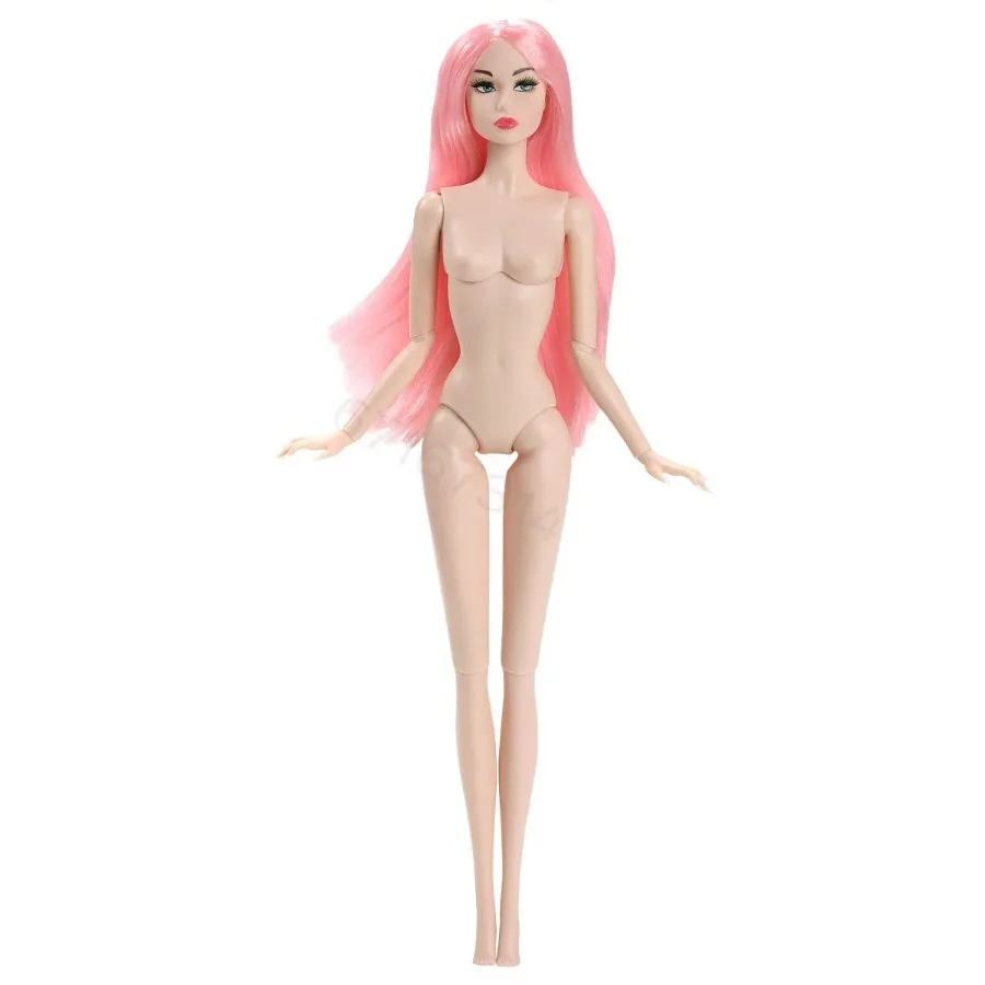 Фото Новый 32 см 1/6 BJD супермодель тела Европейская и американская мода DIY ПВХ Обнаженная кукла для девочек игрушка для макияжа №5