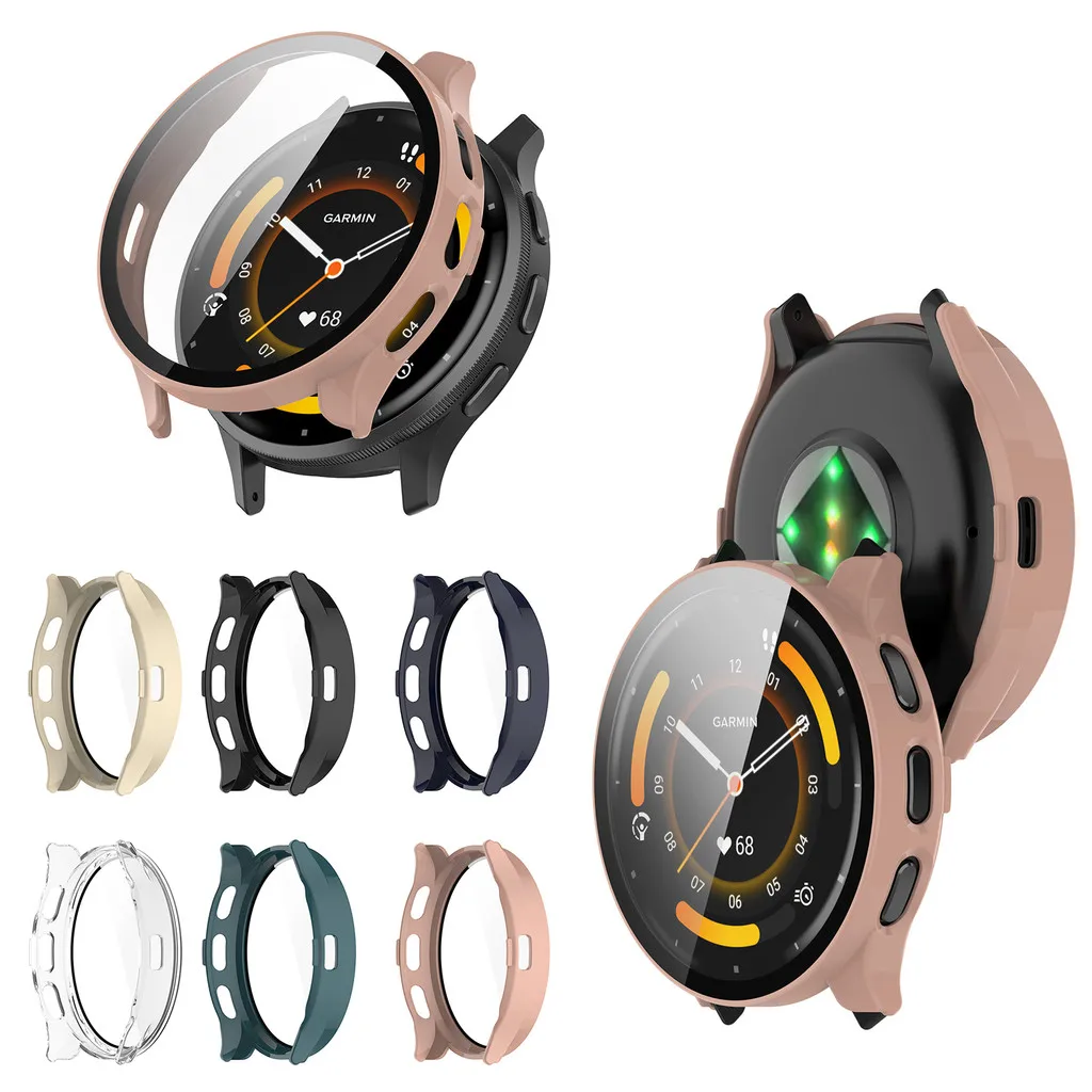 Фото Tempered Glass+Case For Garmin Venu3 Venu3S 41mm 45mm All-Around Screen Protector Hard PC Bumper SmartWatch Cover Anti-scratch №3