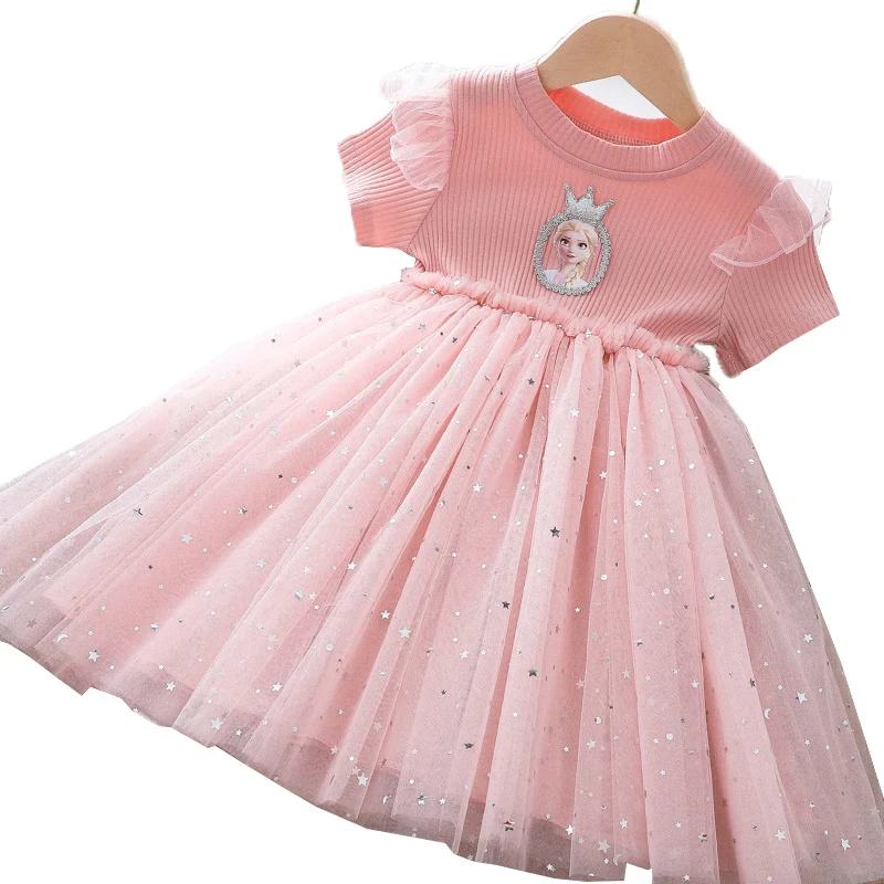 

Disney Frozen Elsa Dress Girls Summer Princess Clothes Cosplay Costume Dresses For Kids Christmas Birthday Fancy Party Vestidos