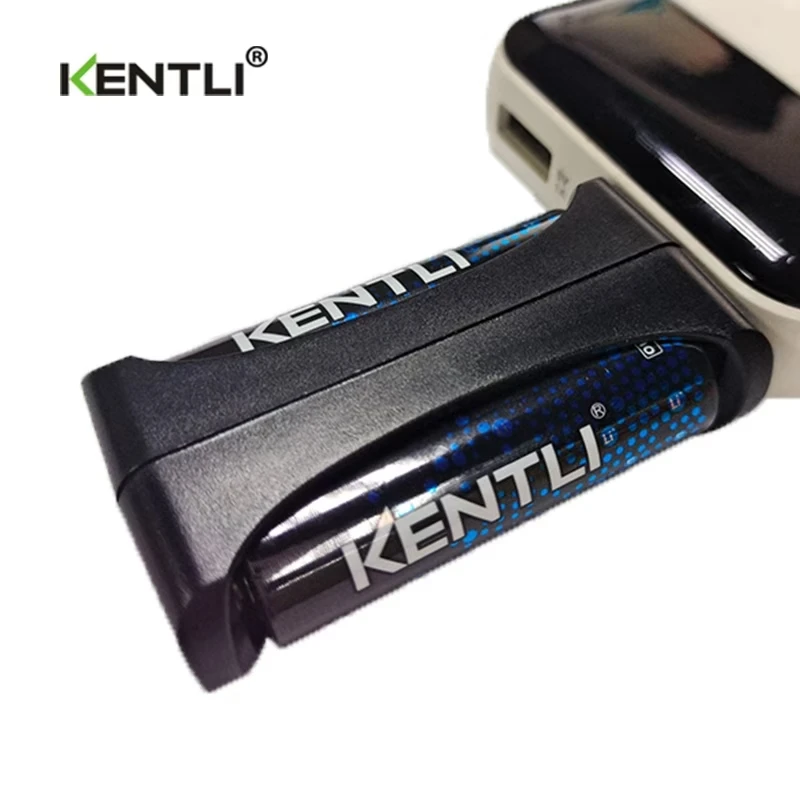 Фото Литий-ионные аккумуляторы KENTLI 1.5V 900/3200мВтч (типа ААА) для микрофонов, электрических игрушек, беспроводных мышей и зарядное устройство для АА/ААА батареек №4