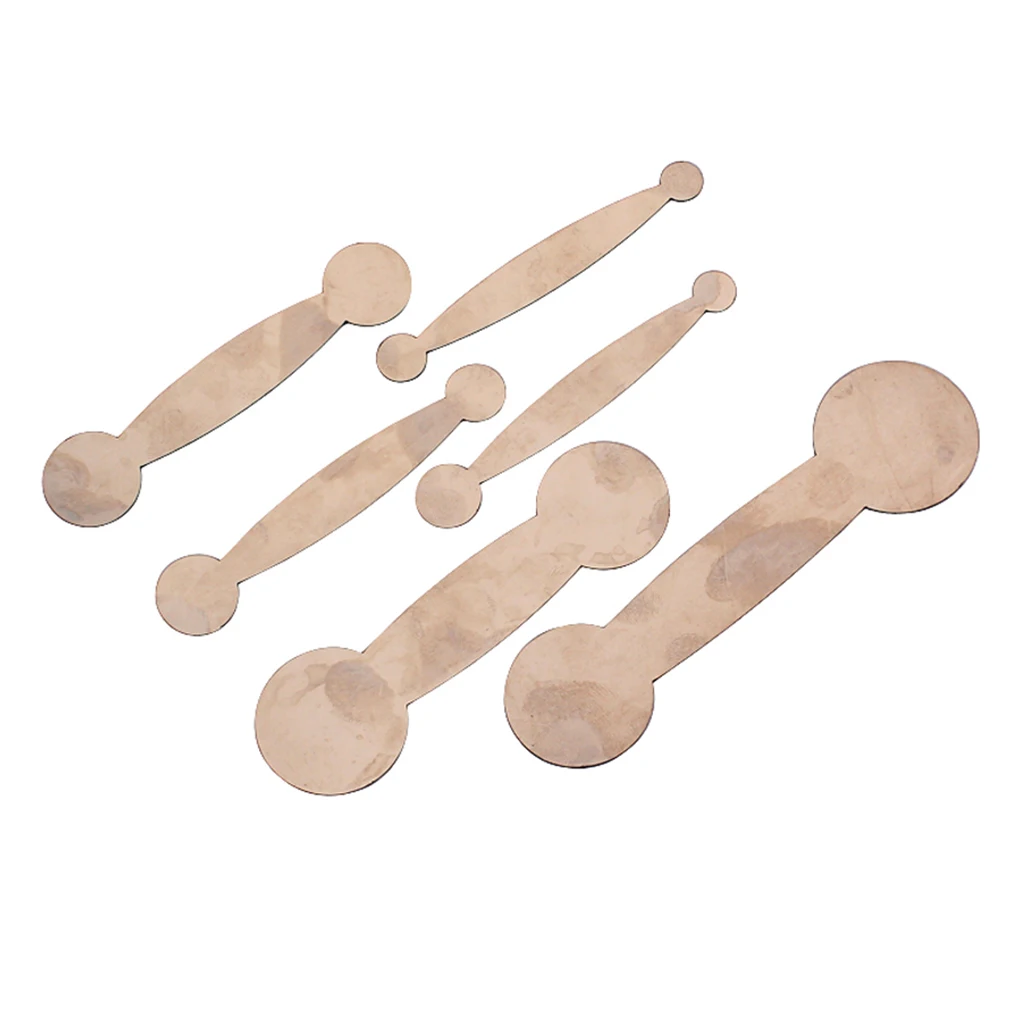 

Набор инструментов для кларнета, комплект из 6 Плоских накладок из нержавеющей стали для выравнивания давления, для саксофона, флейты