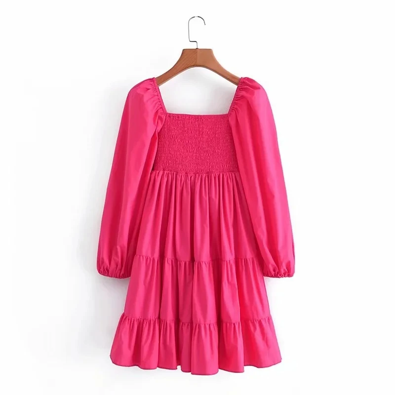 Foridol розово-красное эластичное платье-трапеция винтажное вечернее платье