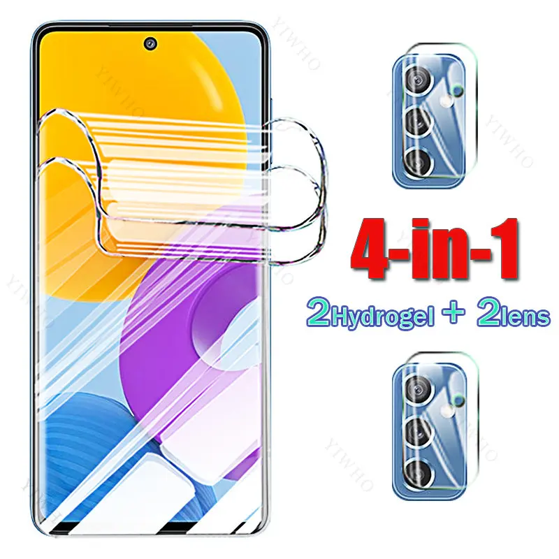 

4in1 Hydrogel Film for Samsung Galaxy M52 5G Screen Protectors for Sumsung M 52 5g 6.7" SM-M526BR Camera Protective Glass Safety
