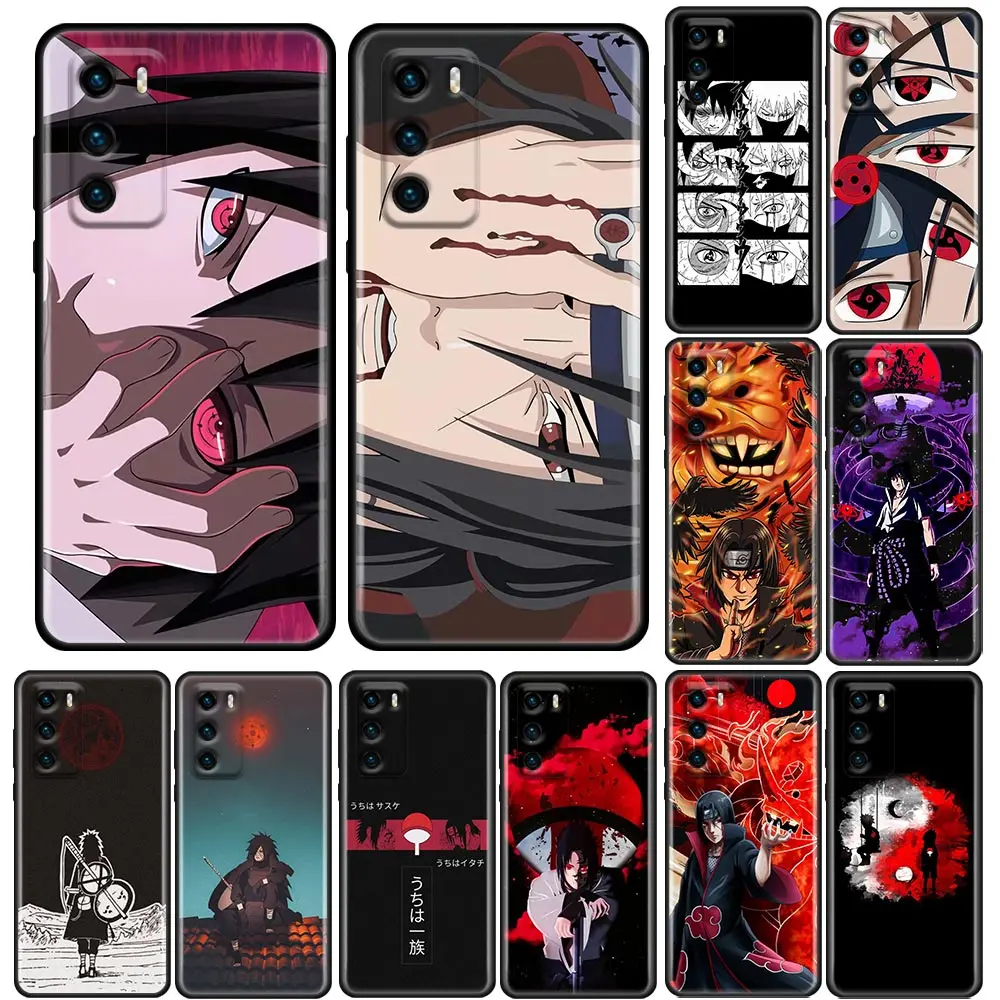 

Naruto Eyes Silicone Phone Case For Huawei P30 P40 P20 Lite P50 Pro P Smart Z 2019 Soft Cover Uchiha Sasuke Itachi Madara Anime