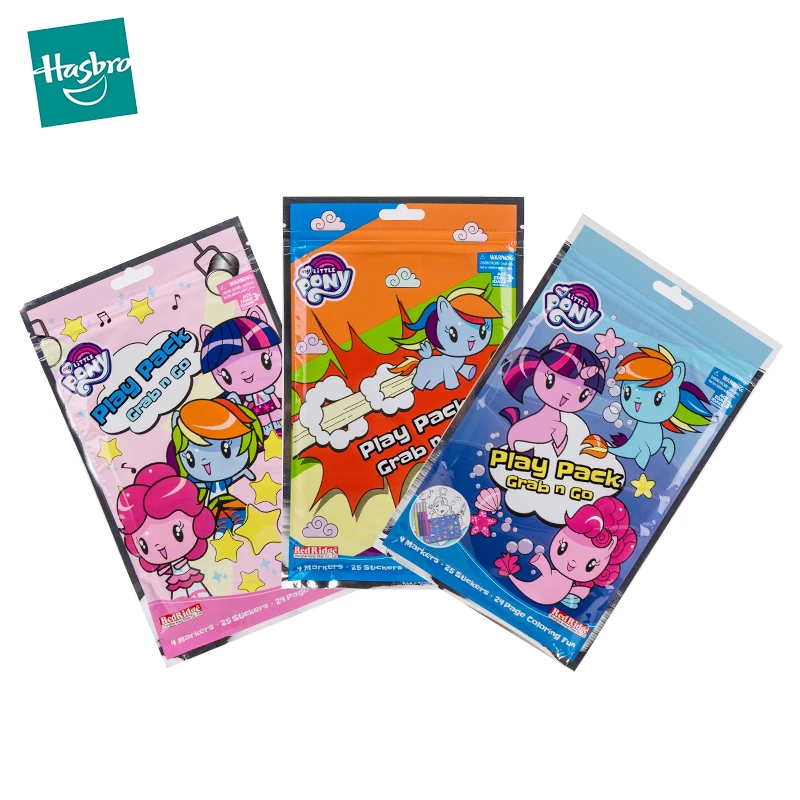 

Hasbro My Little Pony Coloring Play Pack Grab n Go Drawing Books for Kids Water Color Learning Toys for Children Sticker Gift