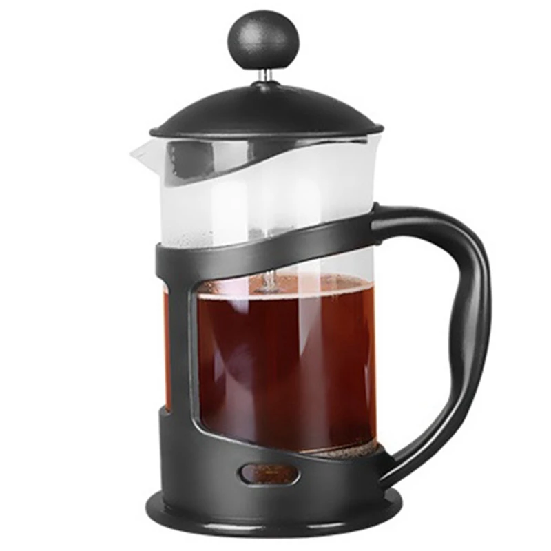 

1 PCS Practical Coffee Maker Multifunctional Durable Coffee Teapot Stainless Steel Glass Coffeeware 800ML