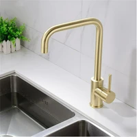 bathroom faucet brushed gold bathroom basin faucet cold and hot sink mixer sink tap single handle deck mounted water tap