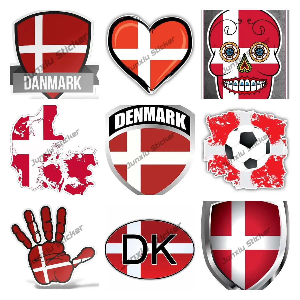 Дания Датский скандинавский флаг значок виниловая Светоотражающая наклейка для