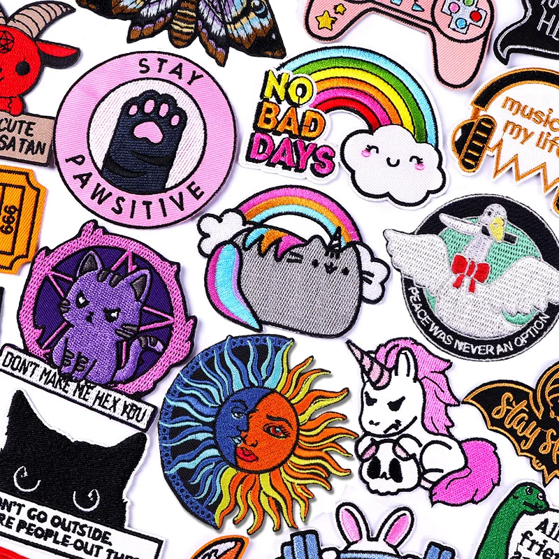 

Cartoon/Animal Patch Embroidery Patch Iron On Patches For Clothing thermoadhesive patches On Clothes Embroidered Ironing Sticker