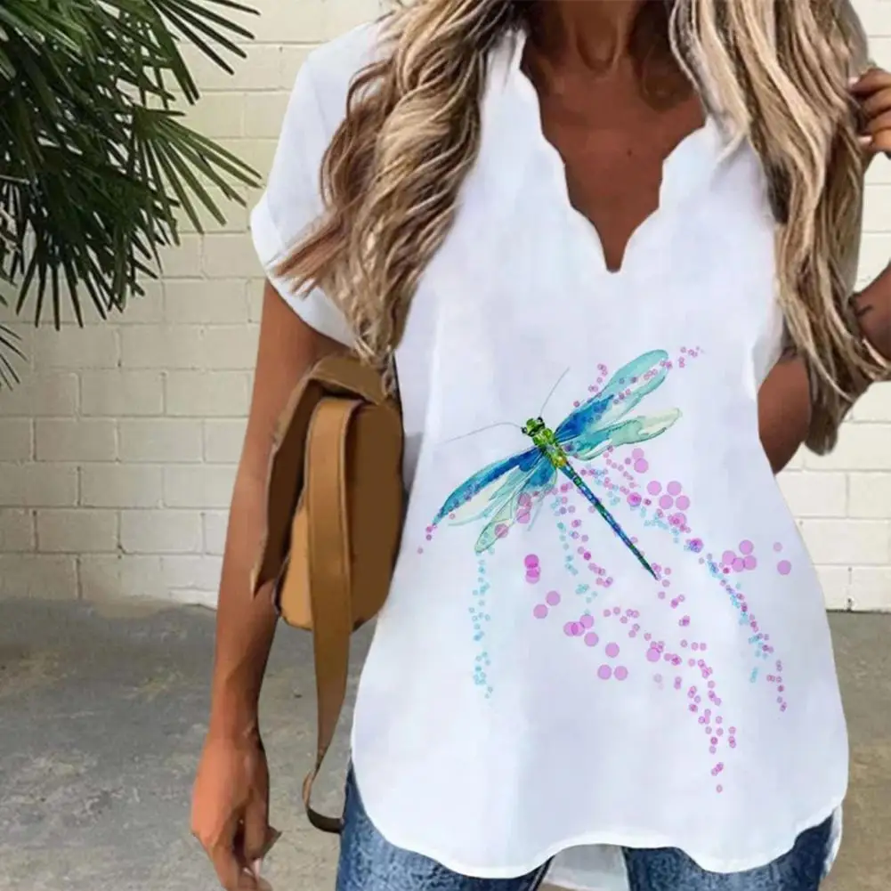 

Женская футболка с коротким рукавом, свободного покроя