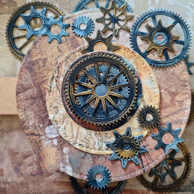 

Panalisacraft, винтажная шестерня, металлические штампы, трафареты для «сделай сам», Скрапбукинг/альбом, декоративное тиснение, «сделай сам», бума...
