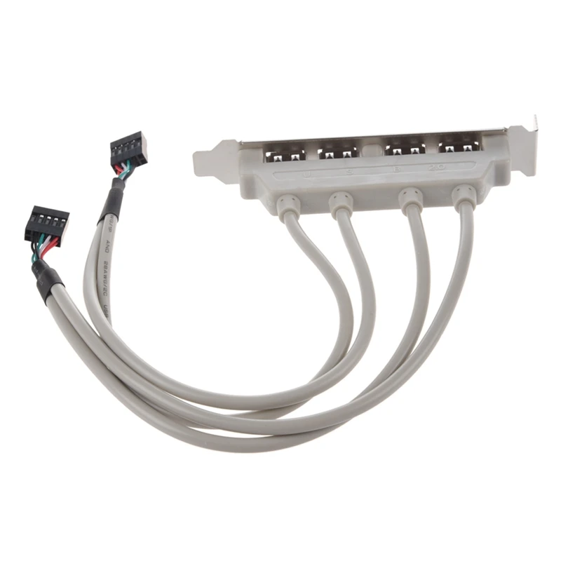 2 шт. кабель-удлинитель с 4 портами USB 0 на 9 Pin |