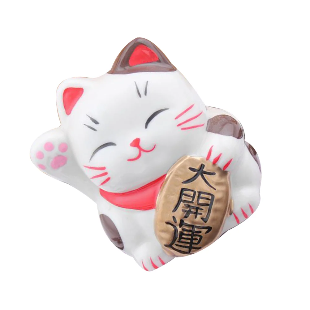 

Cat Bank Piggy Lucky Kidsmoney Fortune Maneki Neko Banks Chinese Cutewaving Cartoon Box Saving Japaneseasiananimal Figurine