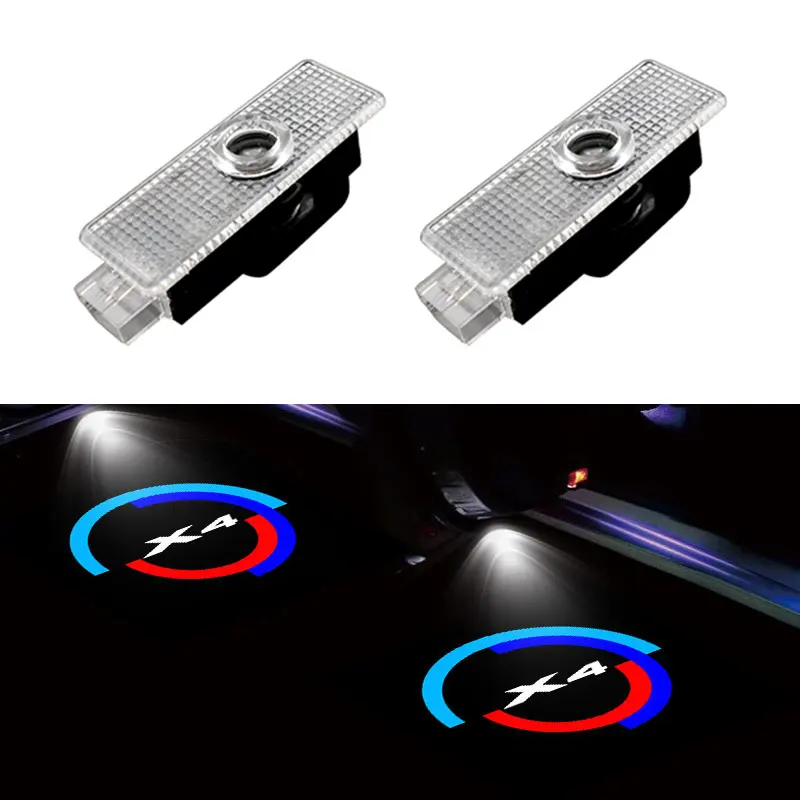 

2 Pcs 12V LED Projector Door Light For BMW F26 G02 X4 Logo Car Door Welcome Light Laser Logo Auto Exterior Accessories
