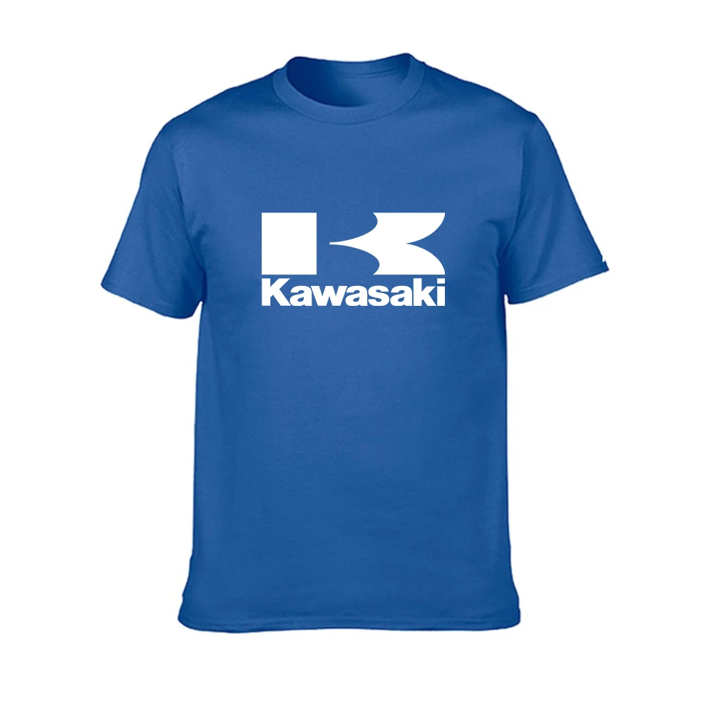 

2022 new fashion men's short-sleeved KAWASAKI printed high-quality breathable casual sports men's t-shirt