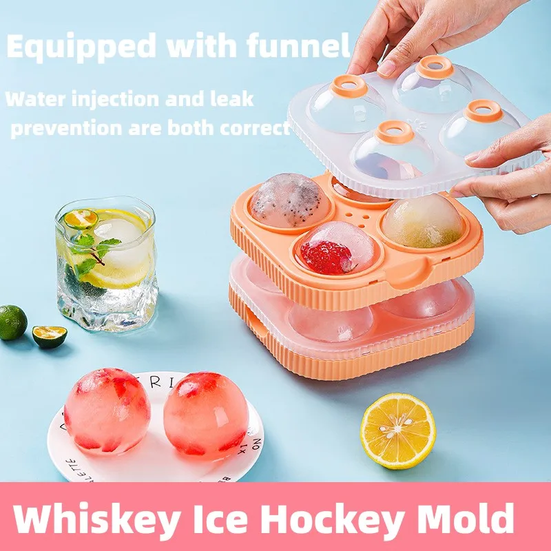 

Silicone Sphere Ice Cube Mold Kitchen Stackable Slow Melting DIY Ice Ball Round Jelly Making Mould for Cocktail Whiskey Drink