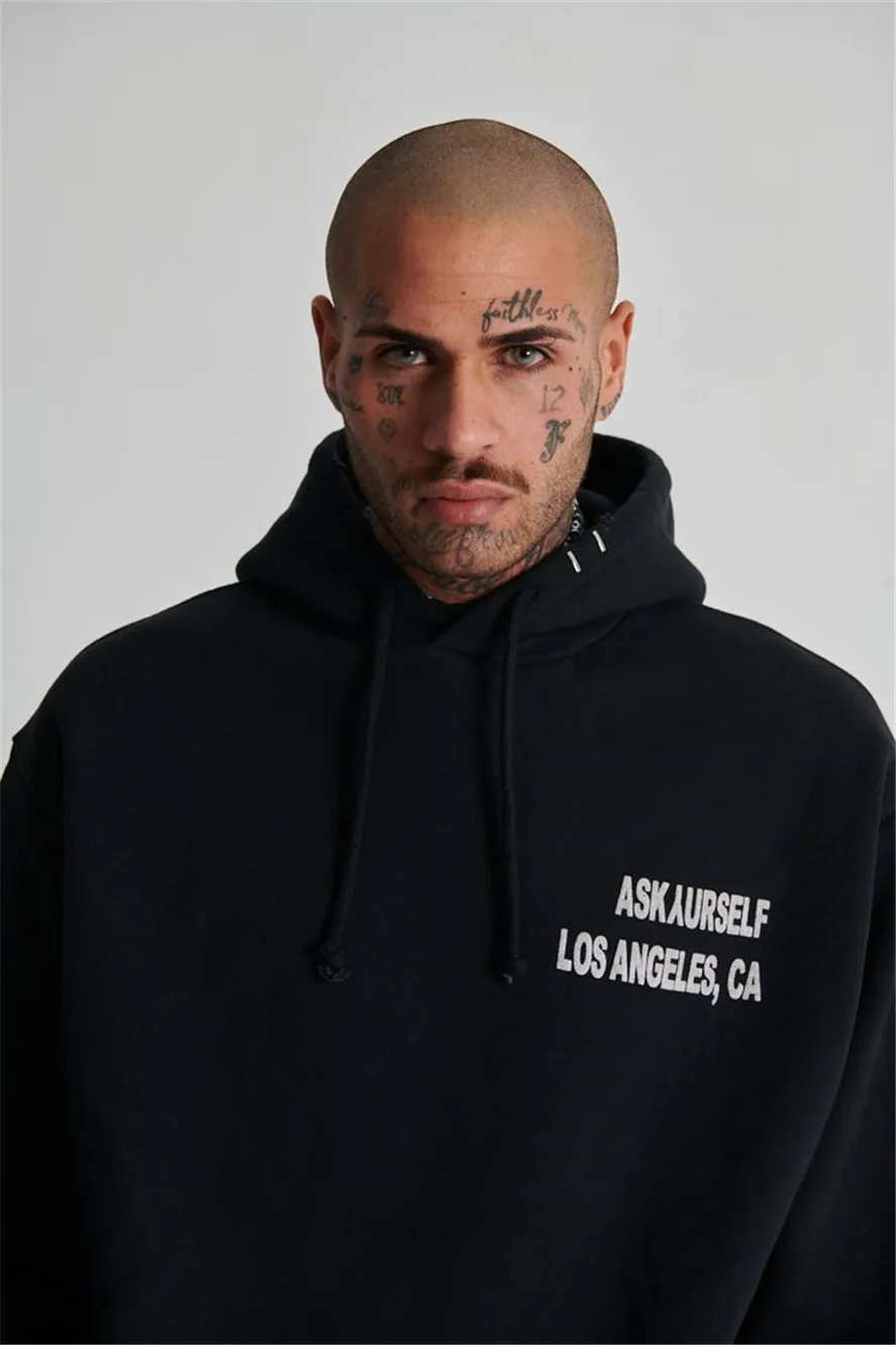 Толстовка Askyurself с капюшоном для мужчин и женщин Классическая свободная уличная