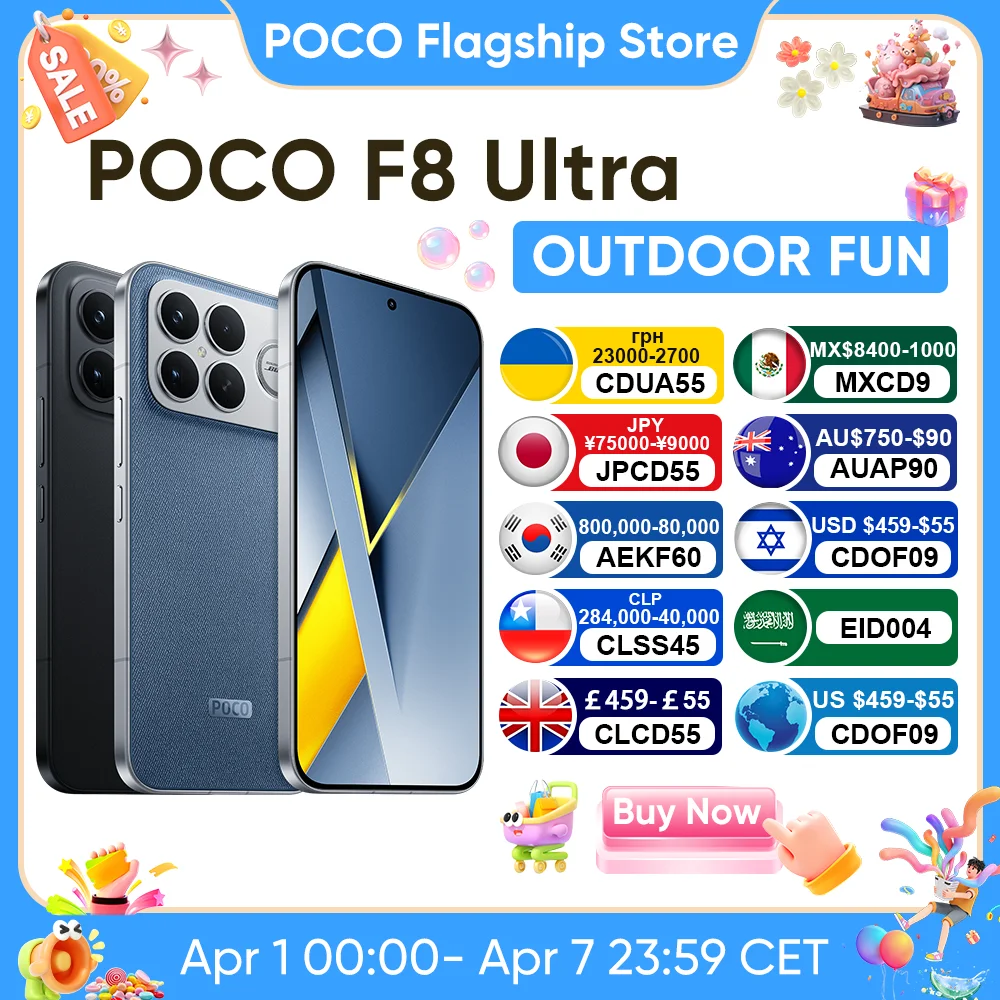 Фото Оригинальный смартфон POCO F8 Ultra Global Version Snapdragon 8 Elite Gen 5 6,9 дюйма, 6500 мАч, 100 Вт, HyperCharge, 50 Вт, беспроводной NFC №1