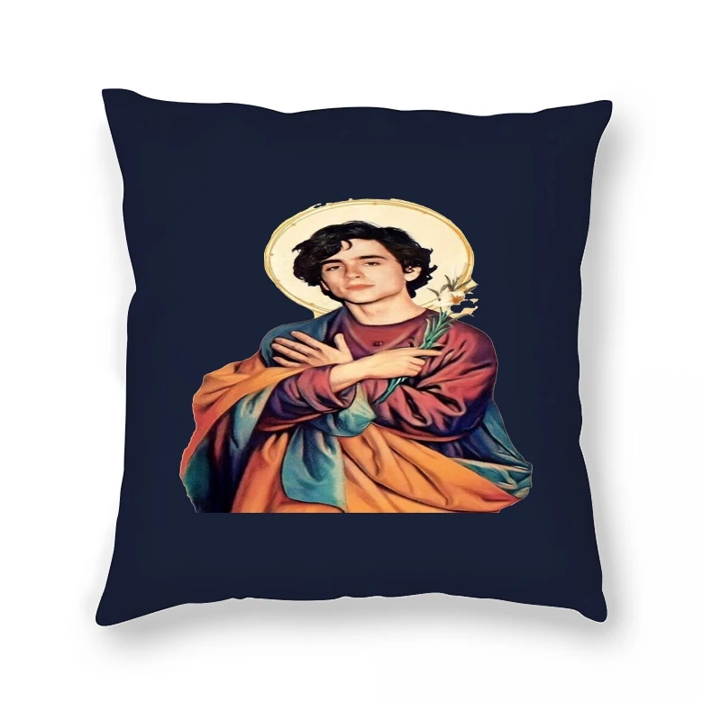 

Timothee Chalamet Saint Fashion Pillow Case Retro 90s TV Fan Unisex Trend Soft Casual Oversized