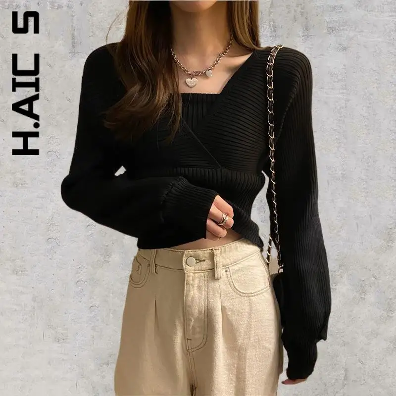 

H.Aic S New Knitted Women Sweater Girl Harajuku Soft Women Sweaters Cheap Popular Sweetshirts For Women Warm Jumper Female