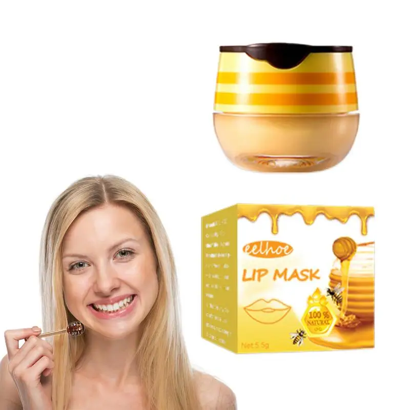 

Бальзам для губ с прополисом, увлажняющая маска для губ, питательная маска против морщин, против трещин, Уход за губами унисекс, макияж, уход ...