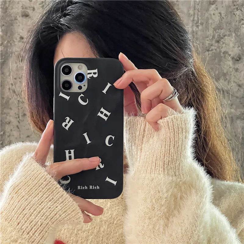 

Creative personalized pleated letter Apple 11/12 for iPhone 14PLUS/13PROMAX case