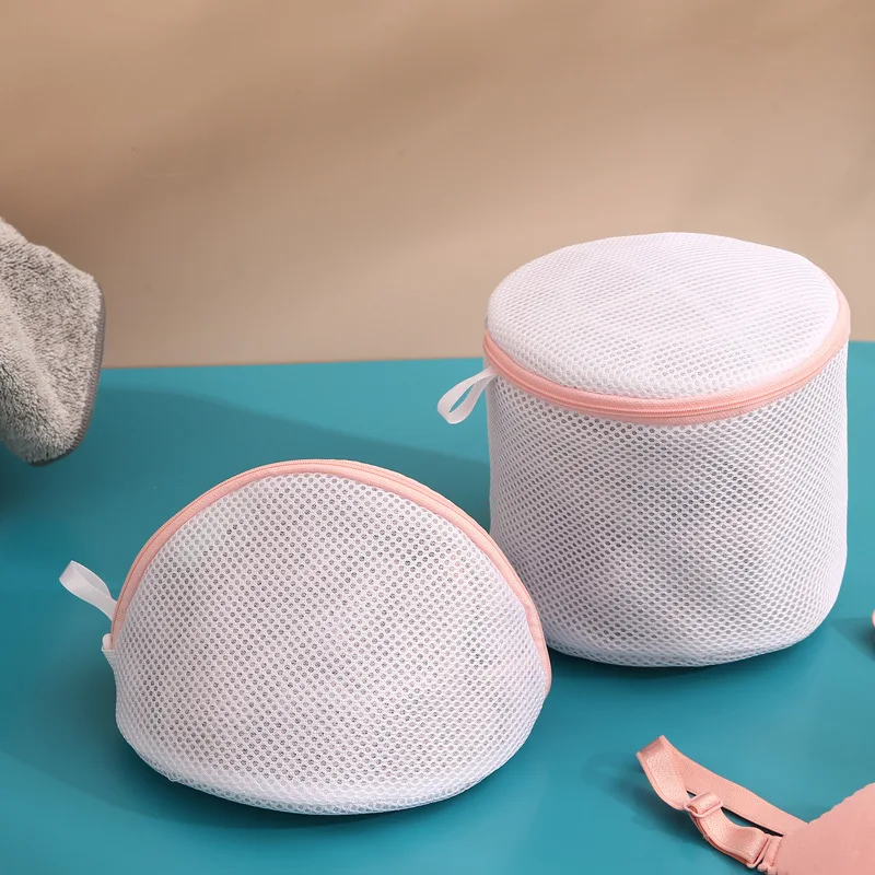 2Pcs/Set 2 Colors Household Laundry Bag set Polyester Home Organizer Laundry Bags for Washing Bra Bag Storage Bags
