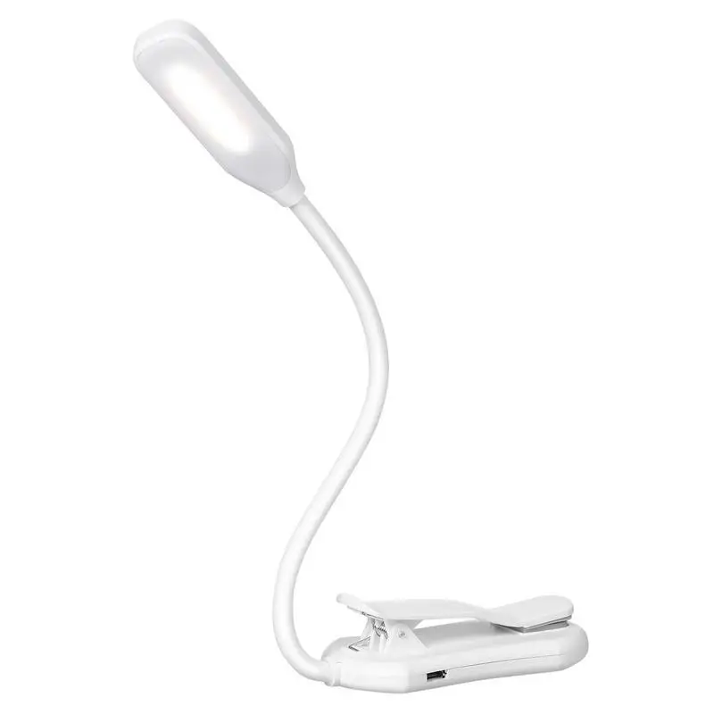 

Clip On Light For Desk Eye Protection Book Light LED USB Desk Lamp Eye Protection Book Clamp Light 360 Flexible Gooseneck Clamp