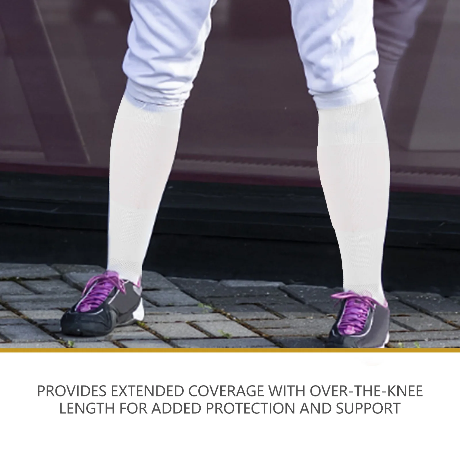 Носки для фехтования белые футбольные трубки мужские гольфы спортивные чулки