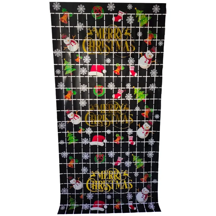 Рождественские украшения настенные тканевые блоки дождевая шелковая