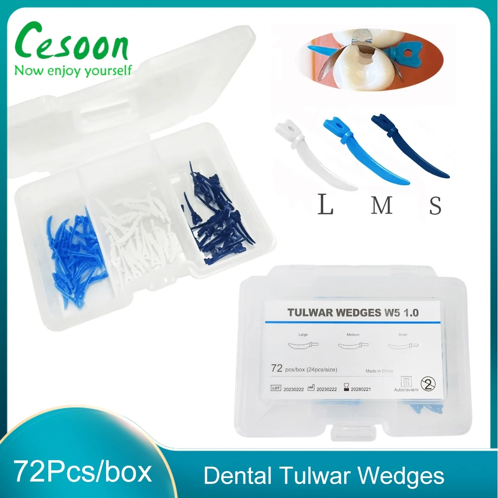 

72 шт./коробка Стоматологические клиновидные L/M/S Пластиковые Сменные клиновидные с отверстиями секционная матричная система стоматологические материалы стоматологический инструмент