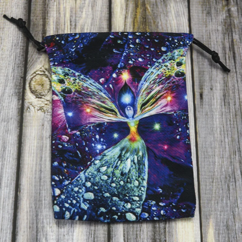 

Moon Phase Tarots Oracle Cards Storage Bag Runes Constellation Witch Divination Accessories Jewelry Dice Bag