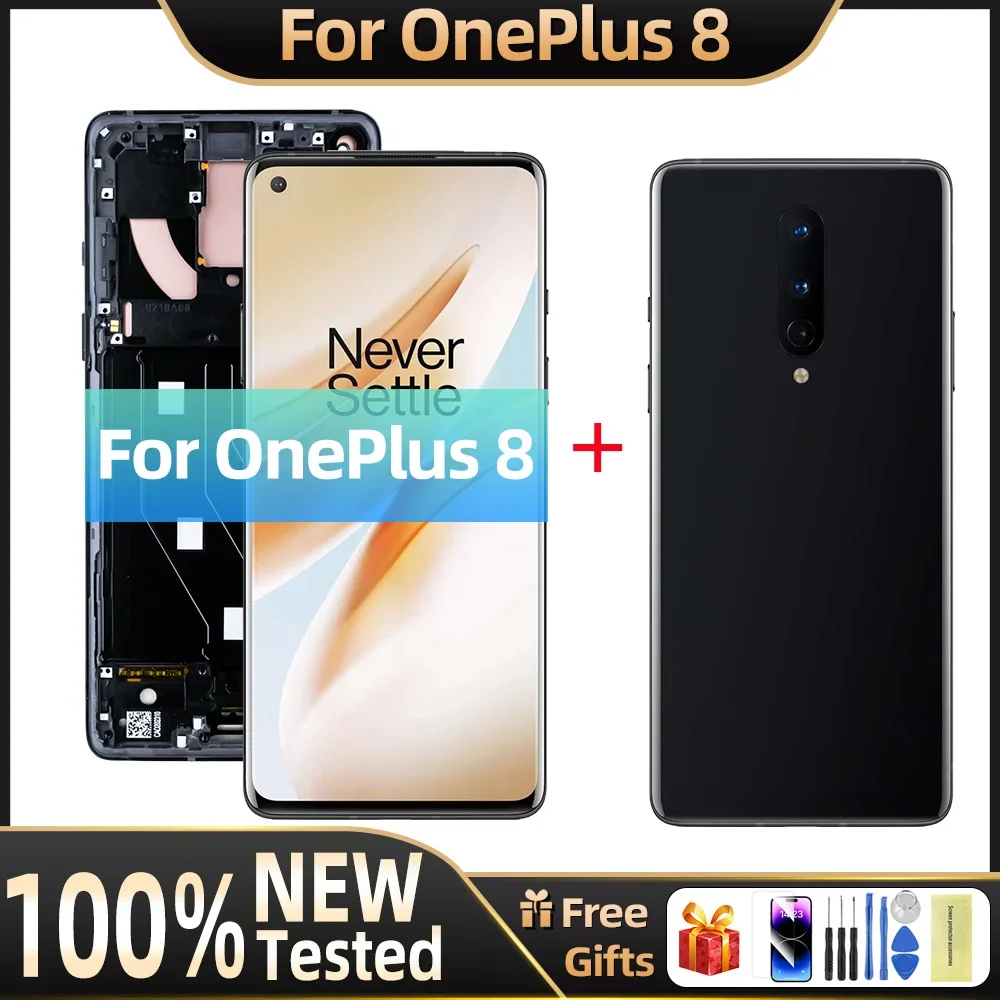 ЖК-дисплей 6 78 дюйма для Oneplus 8 1 + сенсорный экран с дигитайзером в сборе OnePlus8 IN2023