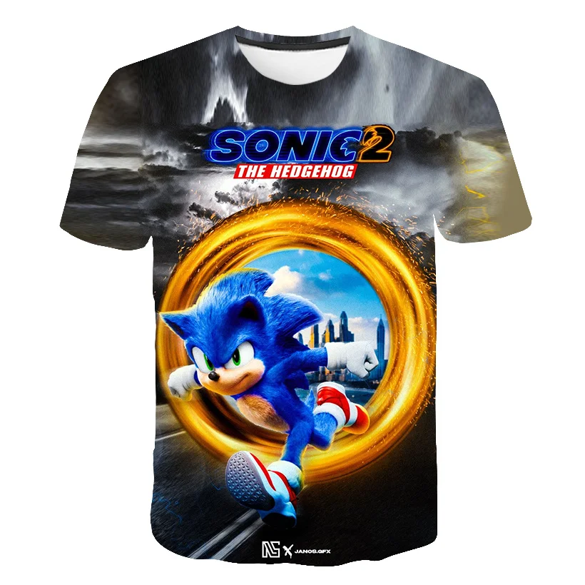 

2022 T Shirts Boys Girls 3D Printed Super Sonic T Shirts Hip Hop Graphic T Shirts Funny Everyday Casual T Shirt Clothes for 3-14